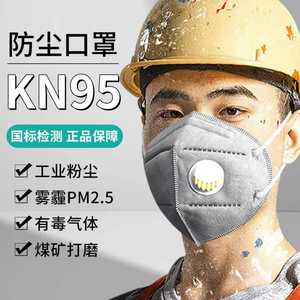 Respirador Tao Shield KN95 con Válvula 3D, Mascarilla Desechable de Protección Contra el Polvo, Filtro de Carbón Activado, Uso Industrial - Product Image 3