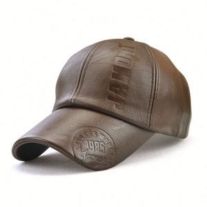 Casquette de baseball en cuir PU gaufré imprimé Jamont, chaude et tendance, pour hommes, idéale pour les sports de plein air – Collection Automne Hiver 2022 – Vente en gros, en stock - Product Image 2