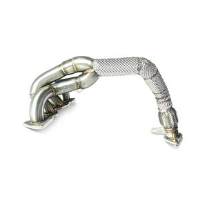 Collecteur d'échappement SS304 avec catalyseur pour Citroën C2 1.4L 1.6L 2006-2016, fixation directe avec bouclier thermique - Product Image 2