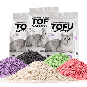 Litière pour chat en tofu de maïs à faible teneur en poussière, nettoie l'environnement, réduit les particules en suspension, confortable pour une utilisation en intérieur - Product Image 1