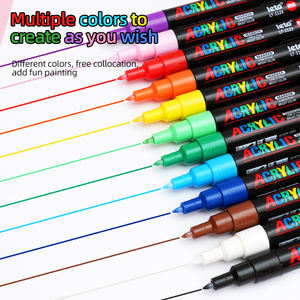 Directe Vloeibare Acrylstift Zwarte Doos Voor Kindertekening En Student Specifieke Niet-Transparante Verf Op Waterbasis LT-1123 - Product Image 2