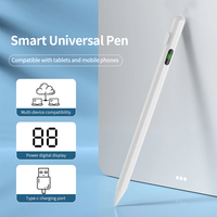 Android Tablet ve telefon için evrensel akıllı kalem Stylus Metal dokunmatik ekran kalemi Samsung için Xiaomi iPhone iPad diğer cihazlar için