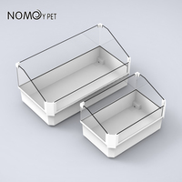 Nouveau Design Détachable En Plastique Bureau Aquarium Écologique Tortue Réservoir Terrapin Boîte Tortue Habitat Reptile Réservoir