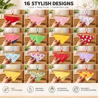 Bandanas pour animaux de compagnie, foulards triangulaires pour chiens et chats, accessoires pour animaux, collection de bavoirs faits main à double boucle réglable
