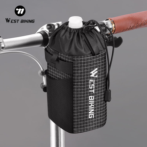 Sacoche de guidon pliable pour vélo, idéale pour les trajets urbains et le cyclisme en extérieur, en TPU/Polyester, portable et légère - Product Image 6