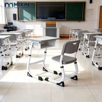 Table réglable en hauteur, mobilier scolaire de qualité supérieure, ensemble bureau et chaise pour salle de classe, ensemble de chaises et tables d'école
