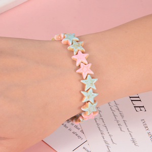 Star Turquoise <b>Bracelet</b> For Women Five Pointed Star Jewelry Gift Fashion <b>Beaded</b> <b>Bracelets</b> - Product Image 3