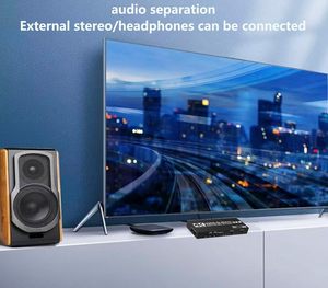 Matrice Switch HDMI 2.0b 3x2 4K60Hz 18.2Gbps HDCP2.2, 3 Ingressi 2 Uscite con Estrattore Audio SPDIF 3.5mm, Telecomando IR e Accessori Completi - Product Image 6
