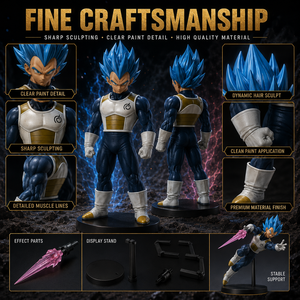 Figurine d'action de style anime, boîte mystère premium en PVC, personnage aléatoire, emballage personnalisé SON GOKU SAIYA KAKAROT VEGETA - Product Image 3
