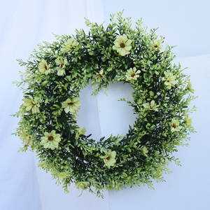 Couronnes de fleurs <span class=keywords><strong>d</strong></span>écoratives artificielles de 18 pouces et plantes <span class=keywords><strong>pour</strong></span> <span class=keywords><strong>porte</strong></span> <span class=keywords><strong>d</strong></span>'<span class=keywords><strong>entrée</strong></span> - Product Image 2