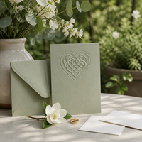 Invitation de mariage avec nœud celtique en relief, personnalisée, luxueuse, élégante, impression OEM