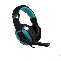 Casque de jeu filaire supra-auriculaire avec microphone pour smartphone, transducteur dynamique de 40 mm, coussinets en PU, prise jack 3,5 mm