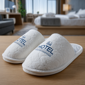 Zapatillas Premium para invitados de hotel, logotipo personalizado de marca, materiales ecológicos, descuentos a granel - Product Image 5