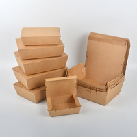 Senang 700 taille personnalisée sur conteneur poulet frit emballage rapide à emporter livraison de nourriture boîte de papier pour restaurant