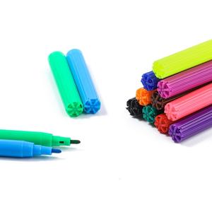 Factory Supply 12/24 Colors <b>Watercolor</b> <b>Pen</b> Set Kids Non Toxic Plastic Water Color <b>Pen</b> with Custom logo Packing - Product Image 2