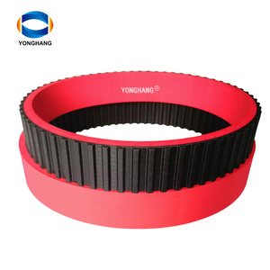 <span class=keywords><strong>Courroie</strong></span> <span class=keywords><strong>trapézoïdale</strong></span> XL/L/H/XH/XXH/T5/T10 à dents recouvertes de caoutchouc, <span class=keywords><strong>courroie</strong></span> de distribution rouge avec revêtement - Product Image 5