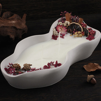 Plateau de bol de stockage de forme irrégulière pot de bougie moule en silicone pot de fleur tasse de bougie moule en silicone pour béton de ciment