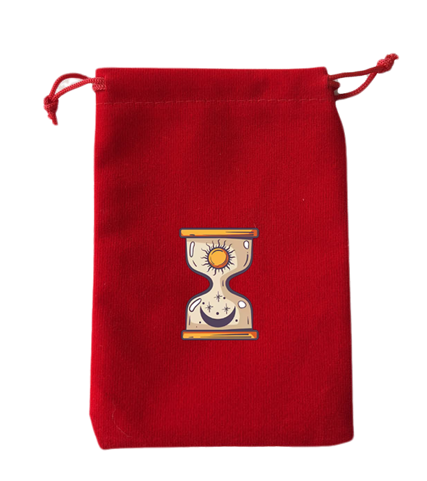 Bolsa roja para cartas de tarot - 03