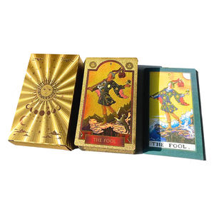 Groothandelsprijs Sun Face Gold Fool Tarotkaarten Bulkbestelling Aanpasbaar Fabrieksdirect - Product Image 2