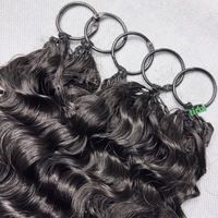 Extensions de cheveux humains au crochet sans nœuds, pré-séparées, bouclées, invisibles, effet plume, bouclées birmanes, bouclées indiennes