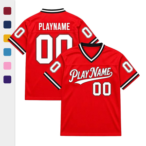 <span class=keywords><strong>Maillot</strong></span> <span class=keywords><strong>de</strong></span> football personnalisé, uniforme d'équipe sublimé, tissu en maille respirant <span class=keywords><strong>de</strong></span> haute qualité, pour hommes et adultes, avec n'importe quel nom et numéro, manches courtes - Product Image 1
