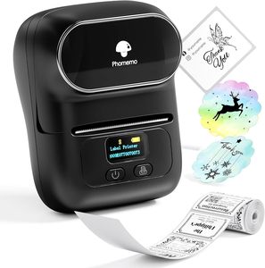 Impresora de etiquetas Phomemo M110, código de marca para envío, etiquetado de código <span class=keywords><strong>QR</strong></span>, impresora de pegatinas de correo de ropa para teléfono, PC, fabricantes de etiquetas - Product Image 2