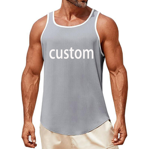 Nouveau style de gilet pour homme, tricot pour homme, haut sans manches de sport et de fitness, haut de sport en tricot pour homme, gilet sans manches pour l'entraînement - Product Image 1