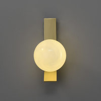 Applique murale LED en cuivre massif, style luxe léger, design post-moderne, pour salon, chambre, bureau, salle à manger, couloir