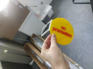 Free Sample Advertising Shelf Wobbler Custom Design Shelf Talker Advertising Shelf Display Wobbler - Product Image 2