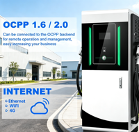 Chargeur EV DC étanche IP54 40 kW avec écran LCD pour zone de service routière extérieure