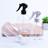Pulvérisateurs à gâchette noire de 16oz 500ml Type d'étanchéité de pompe à buse réglable Bouteilles de pulvérisation en plastique vides