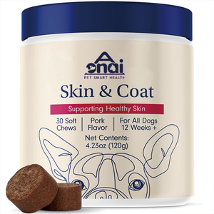 Bantuan gatal dukungan kunyah untuk kering, sesekali gatal kulit & mantel diformulasikan dengan kunyit Omega 3 & 6 - Product Image 1