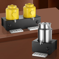 Distributeur de boissons de jus électrique à bouton de capacité 10L/20L, Machine à boissons froides réfrigérée en acier inoxydable