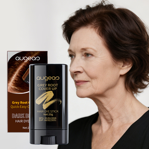 Crème capillaire à prix de gros pour une couverture rapide des cheveux gris, parfaite pour les racines, peigne magique de coloration naturelle, bâton de teinture capillaire noire - Product Image 6