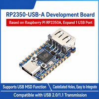 Papan Pengembangan Mini Raspberry Pi RP2350-USB-A Asli Prosesor Arsitektur Ganda Dual Core Antarmuka USB Tipe A RP2350