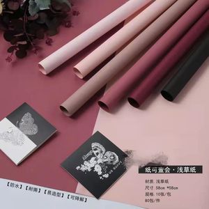 <span class=keywords><strong>Papiro</strong></span> semplice colore puro confezione di fiori borsa per bouquet impermeabile <span class=keywords><strong>carta</strong></span> per fiori negozio di fiori materiali di imballaggio - Product Image 6