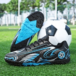 Douchuan Nouvelles Chaussures de Football Antidérapantes pour Enfants Unisexe Professionnelles Entraînement Sportif Baskets Basses Jeunesse Tige PVC Semelle TPR - Product Image 1