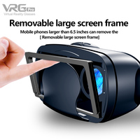 Casque de Réalité Virtuelle 3D VR 5-7 Pouces Compatible avec iPhone et Android pour Films et Jeux