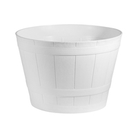 Pot de fleur léger de jardinière en plastique de grain de bois pour l'intérieur extérieur