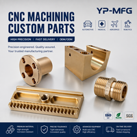 Pièce mécanique sur mesure en bronze et laiton AS9100 usinée CNC (fraisage, tournage, alésage, taraudage, alésage par débavurage) pour fabrication de précision