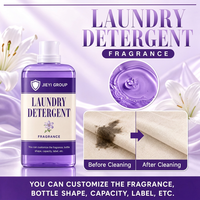 Lessive liquide en vrac OEM Violet à paroi droite, produits de lessive, parfum longue durée, fraîcheur, produits de nettoyage