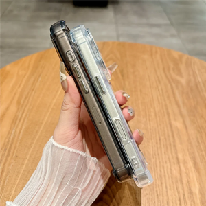 เคสกันกระแทกแม่เหล็กไร้สายแบบหรูหราสำหรับ iPhone 17 16 15 14 13 12 18 Pro Max Plus  แบบใสพร้อมกันชน - Product Image 3