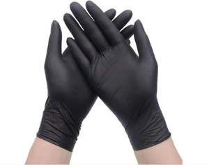 Guante de nitrilo puro sin polvo negro Bule blanco rosa cocina tatuaje impermeable jardinería guante de nitrilo resistente a los químicos - Product Image 6