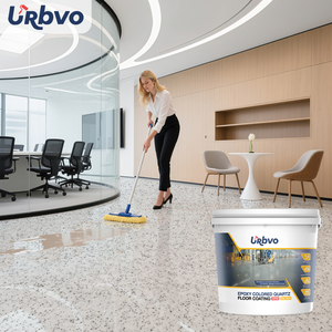 Résine de revêtement de sol époxy industrielle 100 % solide URBVO, économique et robuste, peinture liquide pour garage, application au rouleau ou au pistolet - Product Image 6
