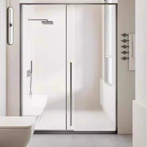 2026 moderno rectángulo recto vidrio templado baño Panel <span class=keywords><strong>de</strong></span> vidrio duchas puestos Puerta <span class=keywords><strong>de</strong></span> pantalla fija Puerta <span class=keywords><strong>de</strong></span> <span class=keywords><strong>ducha</strong></span> puerta <span class=keywords><strong>de</strong></span> vidrio - Product Image 4