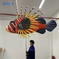 Structure gonflable de support pour défilés, thème poisson et vie marine, pour événements publicitaires extérieurs et décoration de scène gonflable