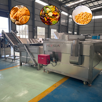 Ligne de production de frites, chips et filets de poulet automatiques et continues de grande capacité pour usage commercial
