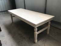 Ensemble de table à manger pliante en bois de style farmhouse pour hôtel, 8 places avec chaises, pour salon, tailles personnalisables