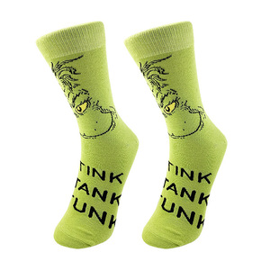<span class=keywords><strong>Calcetines</strong></span> de Punto Jacquard con Diseño Creativo de Animales Navideños, <span class=keywords><strong>Grinch</strong></span>, para Hombre y Mujer, Personalizados, para Parejas, Modernos, Antibacterianos, para Otoño - Product Image 5