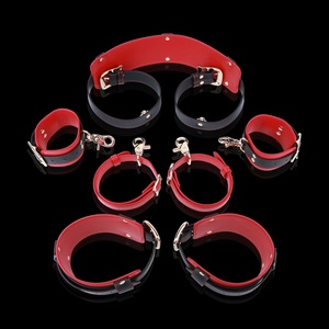 ชุดเซ็กซ์ BDSM QKKQ ชุดมัดข้อเท้าข้อมือ สายรัดหน้าอก ของเล่นเซ็กซ์พร้อมกุญแจมือ ชุดสวิงแบบด็อกกี้สไตล์ สำหรับคู่รัก เกมส์ SM - Product Image 5